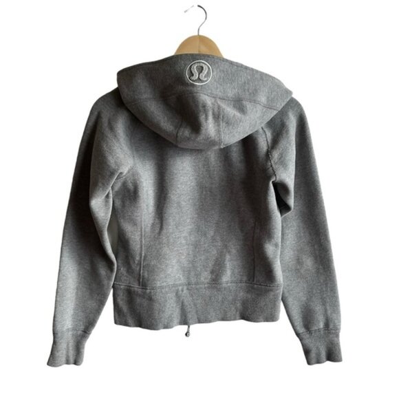 Lululemon Reversible Scuba Hoodie Size 4 Grey and Blue Dandelion - Picture 5 of 12